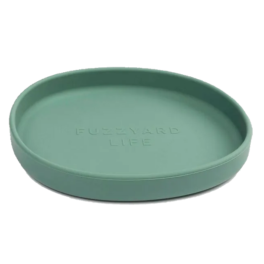 Silicone Cat Dish in Myrtle Green