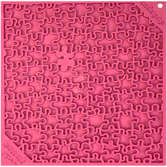 Jigsaw Design Enrichment Lick Mat in Pink