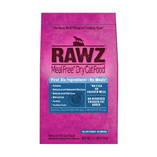 RAWZ Salmon, Dehydrated Chicken & Whitefish Recipe For Cats