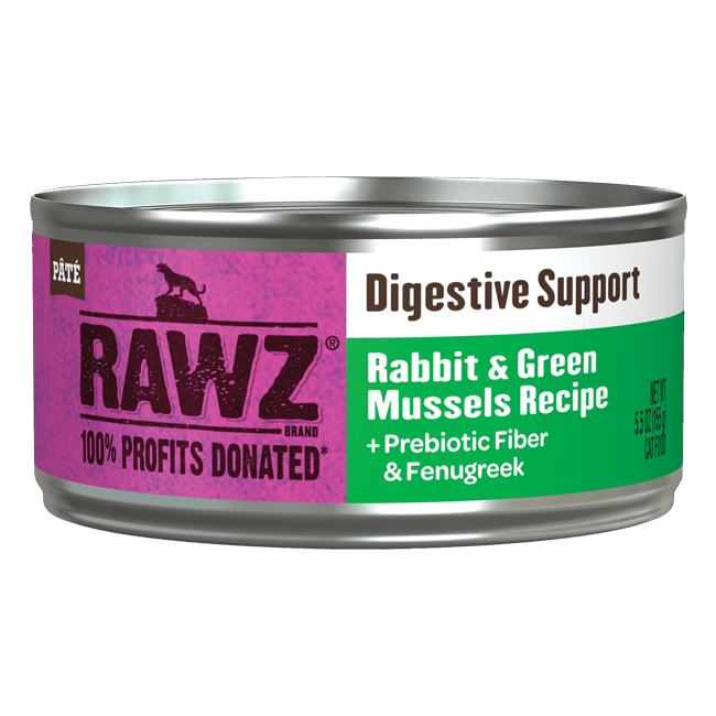 RAWZ Digestive Support Rabbit & Green Mussels Recipe