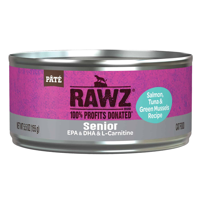 RAWZ Senior Salmon, Tuna & New Zealand Green Mussels Recipe