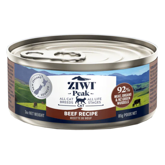 ZIWI PEAK Canned Wet Cat Food - Beef Recipe