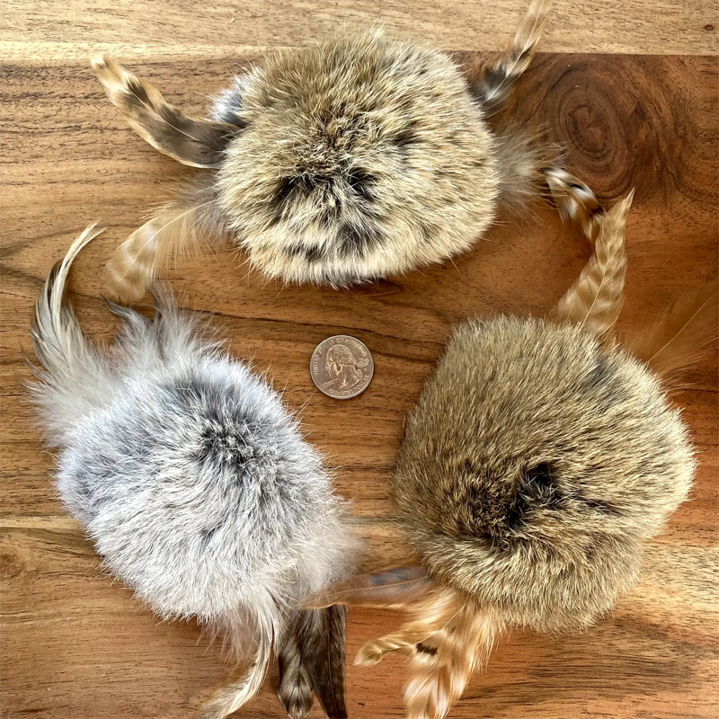 Feather and Fur Spinner Cat Toy