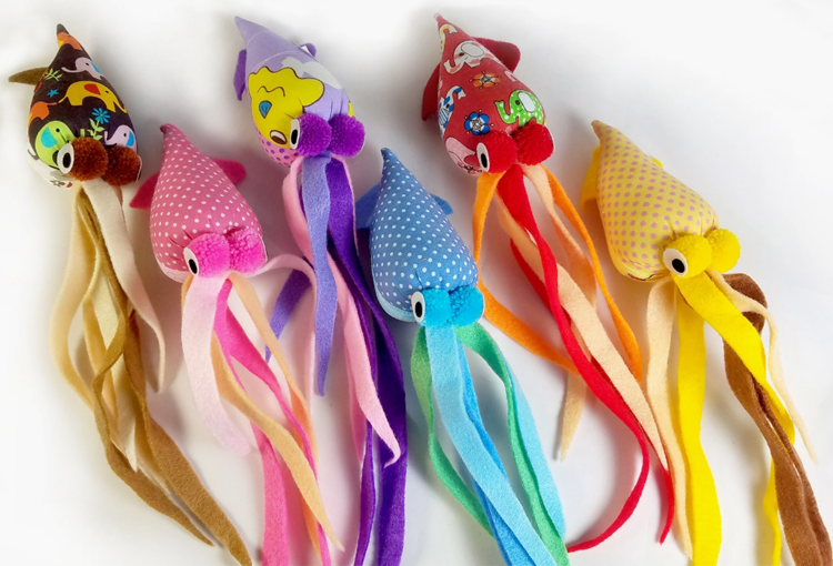 Tenggo Squid - Catnip Infused Cat Toy