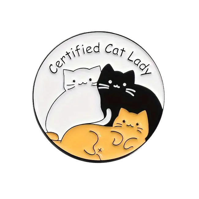 Certified Cat Lady Lapel Pin