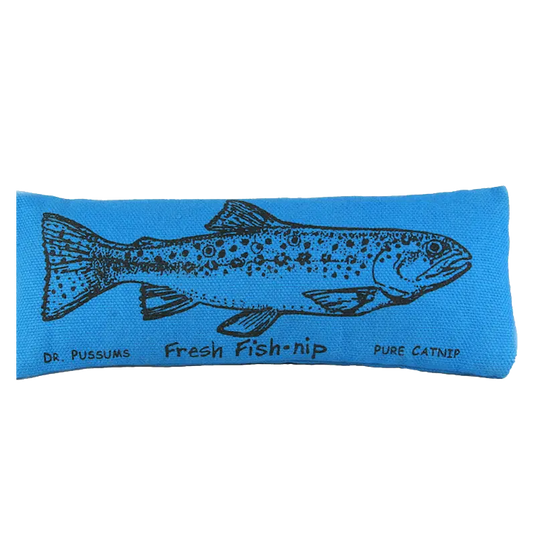 Dr Pussums Fresh Fish-Nip Catnip Kicker Toy