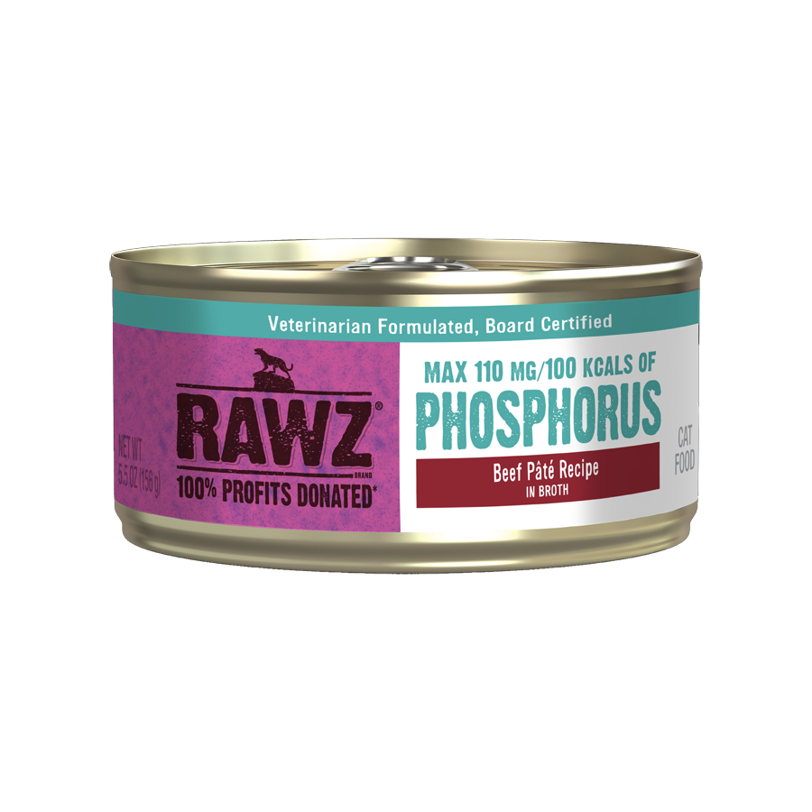 RAWZ Phosphorus Beef in Broth Cat Food Recipe