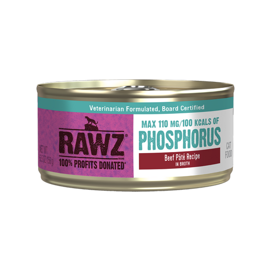 RAWZ Phosphorus Beef in Broth Cat Food Recipe