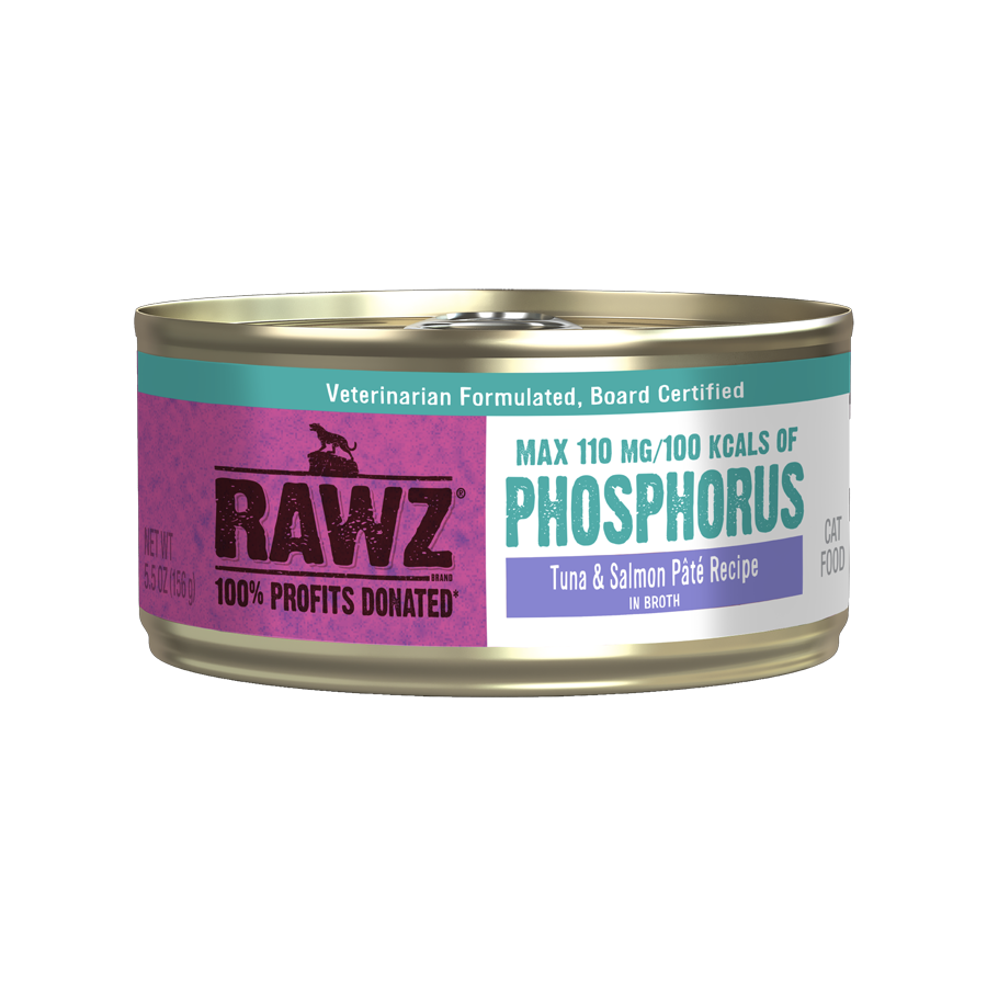 RAWZ Phosphorus Tuna & Salmon in Broth Cat Food Recipe