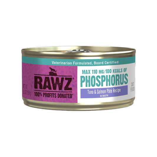 RAWZ Phosphorus Tuna & Salmon in Broth Cat Food Recipe