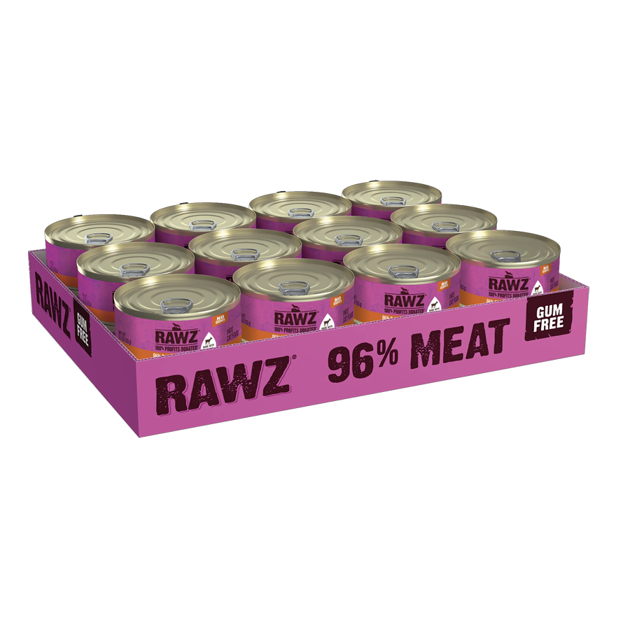 RAWZ 96% Rabbit With Goat's Milk Canned Cat Food
