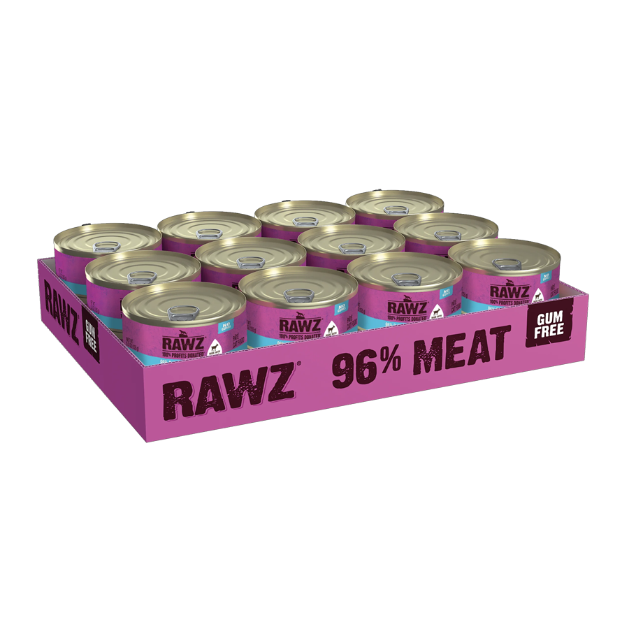 RAWZ 96% Turkey & Turkey Liver With Goat's Milk Canned Cat Food