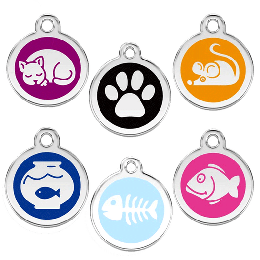 Red Dingo Pet ID Tags - Feline Designs