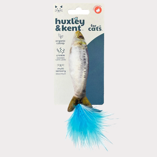 Kittybelles Sardine with Feathers Catnip Toy