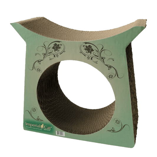 Tower Tunnel Cat Scratcher - Modern Green