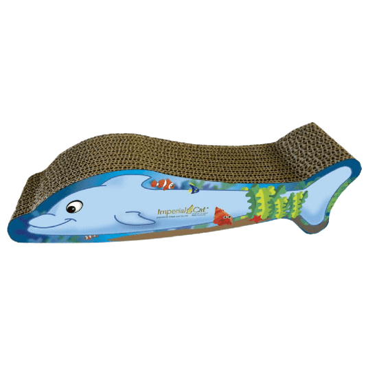 Dolphin Cardboard Cat Scratcher