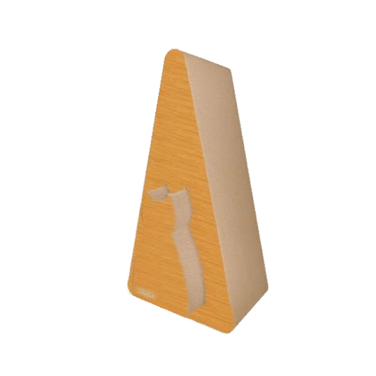 Giant Pyramid Cardboard Cat Scratcher - Woodgrain