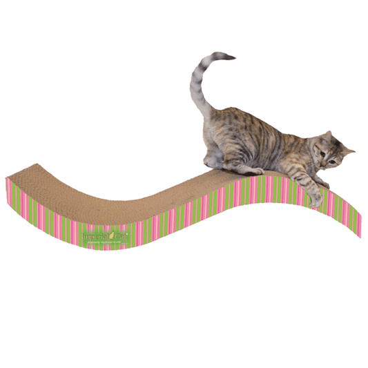 Giant Purr-fect Stretch Cardboard Cat Scratcher - Stripes