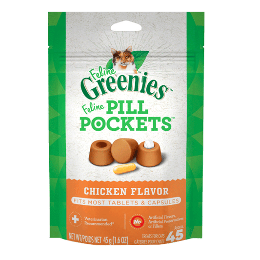 Feline Greenies Pill Pockets, Chicken Flavor