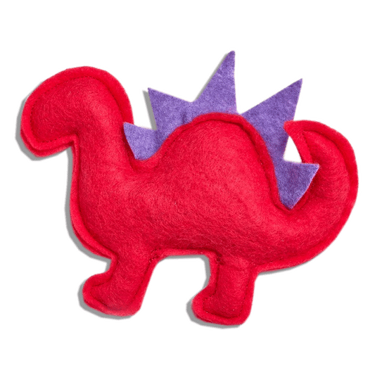 Felt Dino Organic Catnip Toy