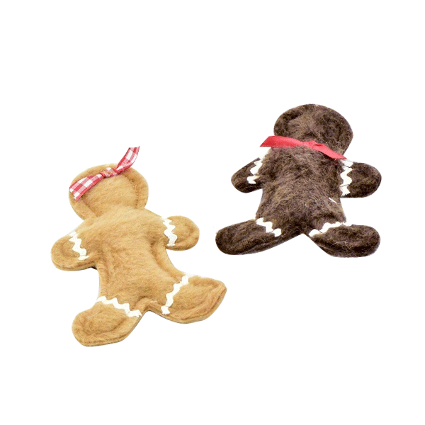 Felt Gingerbread Cookie Organic Catnip Toy