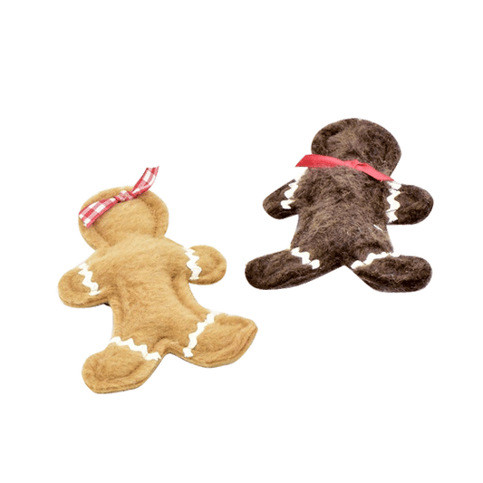 Felt Gingerbread Cookie Organic Catnip Toy