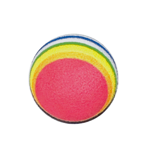 Rainbow Foam Ball Cat Toy