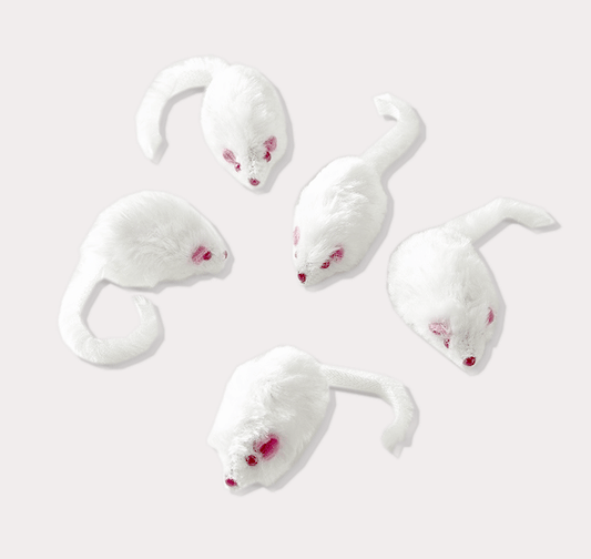 Small Faux Fur Mouse Cat Toy