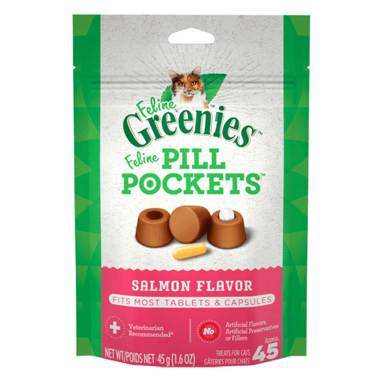 Feline Greenies Pill Pockets, Salmon Flavor