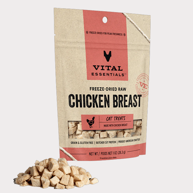 Vital Essentials Freeze-Dried Raw Chicken Breast Cat Treats