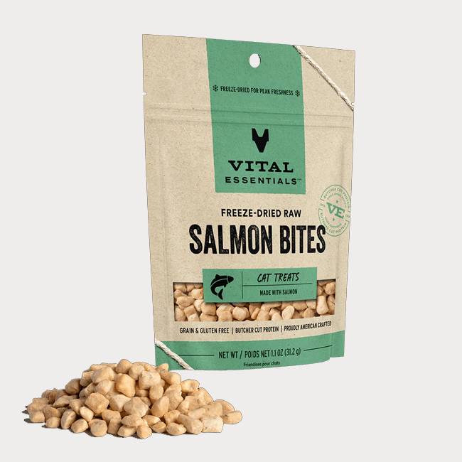 Vital Essentials Freeze-Dried Raw Salmon Bites