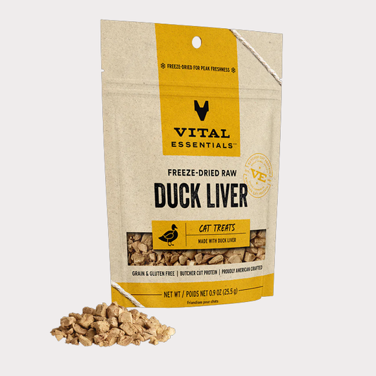 Vital Essentials Freeze-Dried Raw Duck Liver Cat Treats