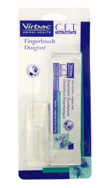 Virbac Cat Fingerbrush with Toothpaste Sample Packet