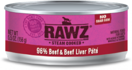 RAWZ 96% Beef & Beef Liver Pate for Cats